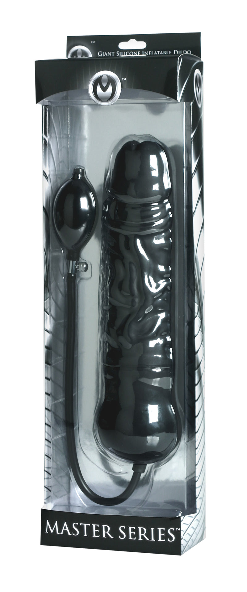 Master Series Leviathan Giant Inflatable Dildo with Internal Core, Black