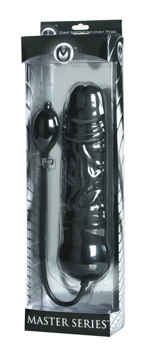 Master Series Leviathan Giant Inflatable Dildo with Internal Core, Black