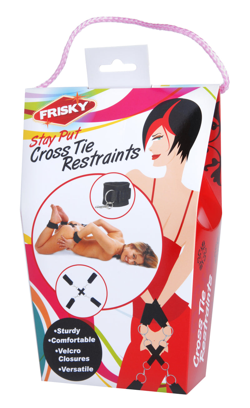 Frisky Stay Put Cross Tie Restraints, Black