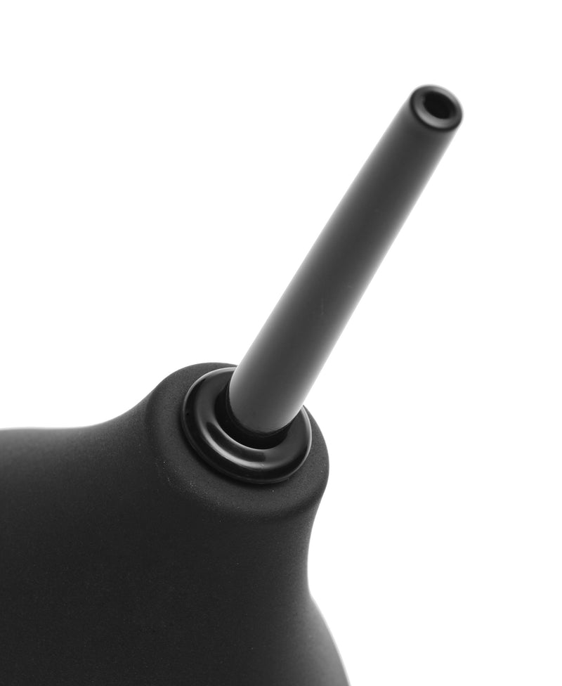 CleanStream Thin Tip Silicone Enema Bulb, Black