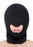 Master Series Blow Hole Open Mouth Spandex Hood, Black
