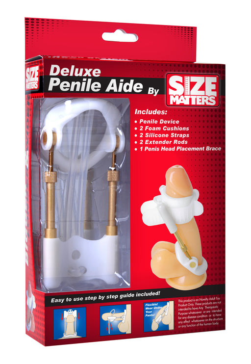 Size Matters Deluxe Penile Aide, White