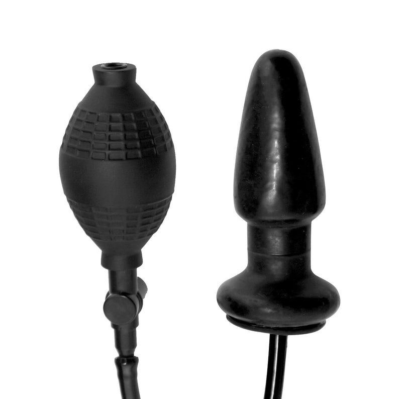 Master Series Expander Inflatable Anal Plug, Black