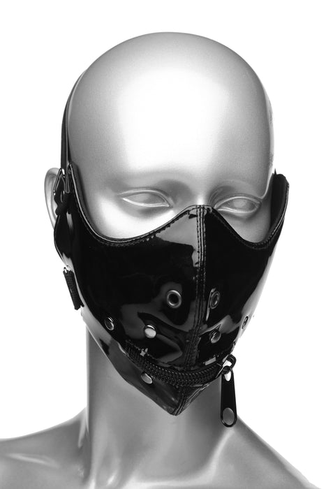 Master Series Lektor Zipper Mouth Muzzle Black