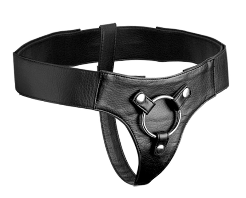 Strap U Domina Wide Band Strap On Harness, Black
