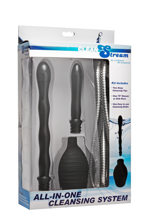 CleanStream All In One Shower Enema Cleansing System, Black