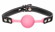 Frisky Glow Gag Glow in the Dark Silicone Ball Gag, Pink