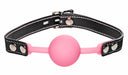 Frisky Glow Gag Glow in the Dark Silicone Ball Gag, Pink