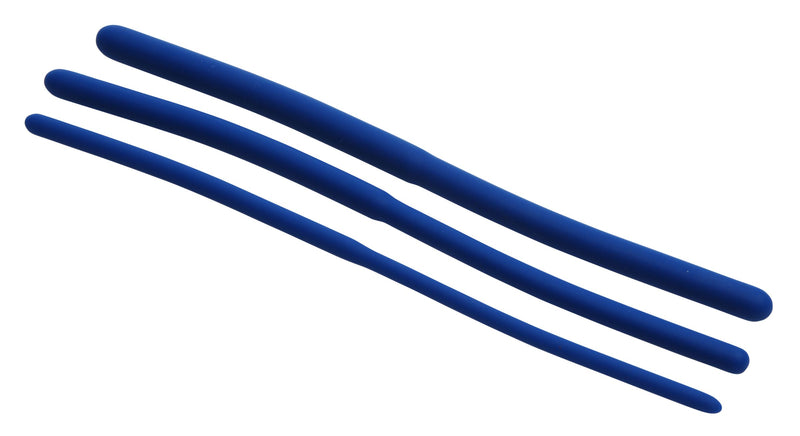 Master Series Invasion Silicone Urethral Sound Trainer Set, Blue