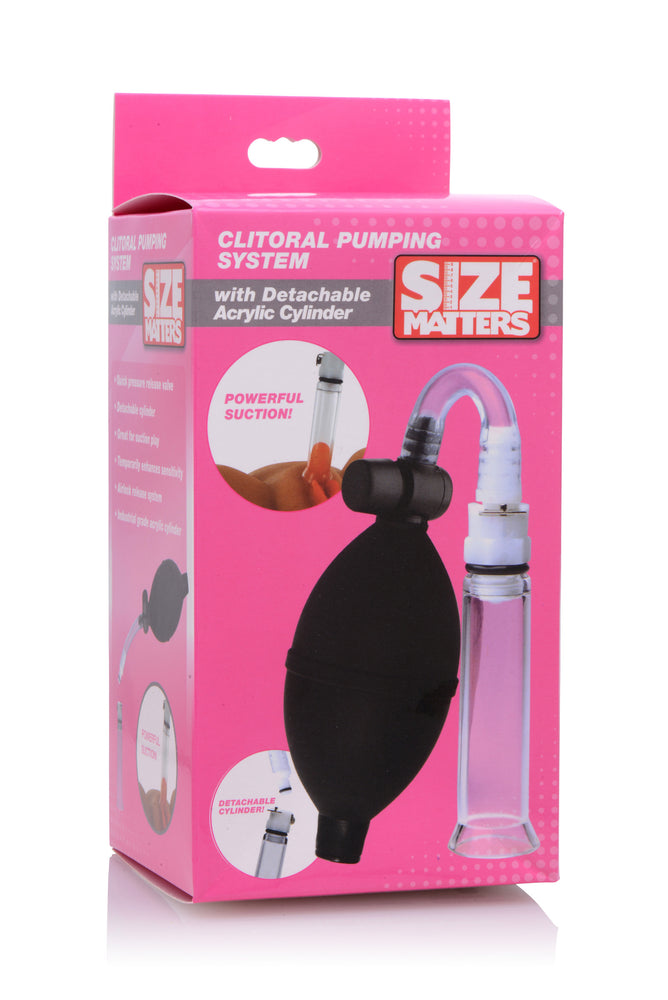 SIze Matters Clitoral Pumping System, Black