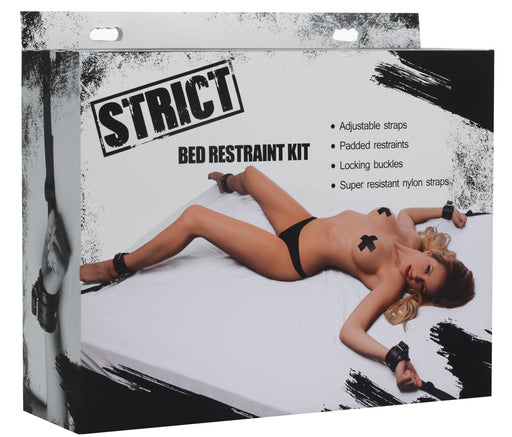 Strict Deluxe Bed Restraint Kit, Black