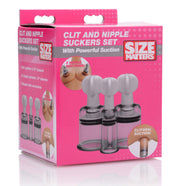 Size Matters Clit And Nipple Suckers Set, Clear