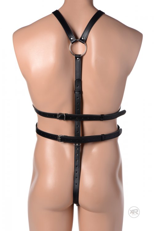 Strict Male Full Body Harness, 54", Black