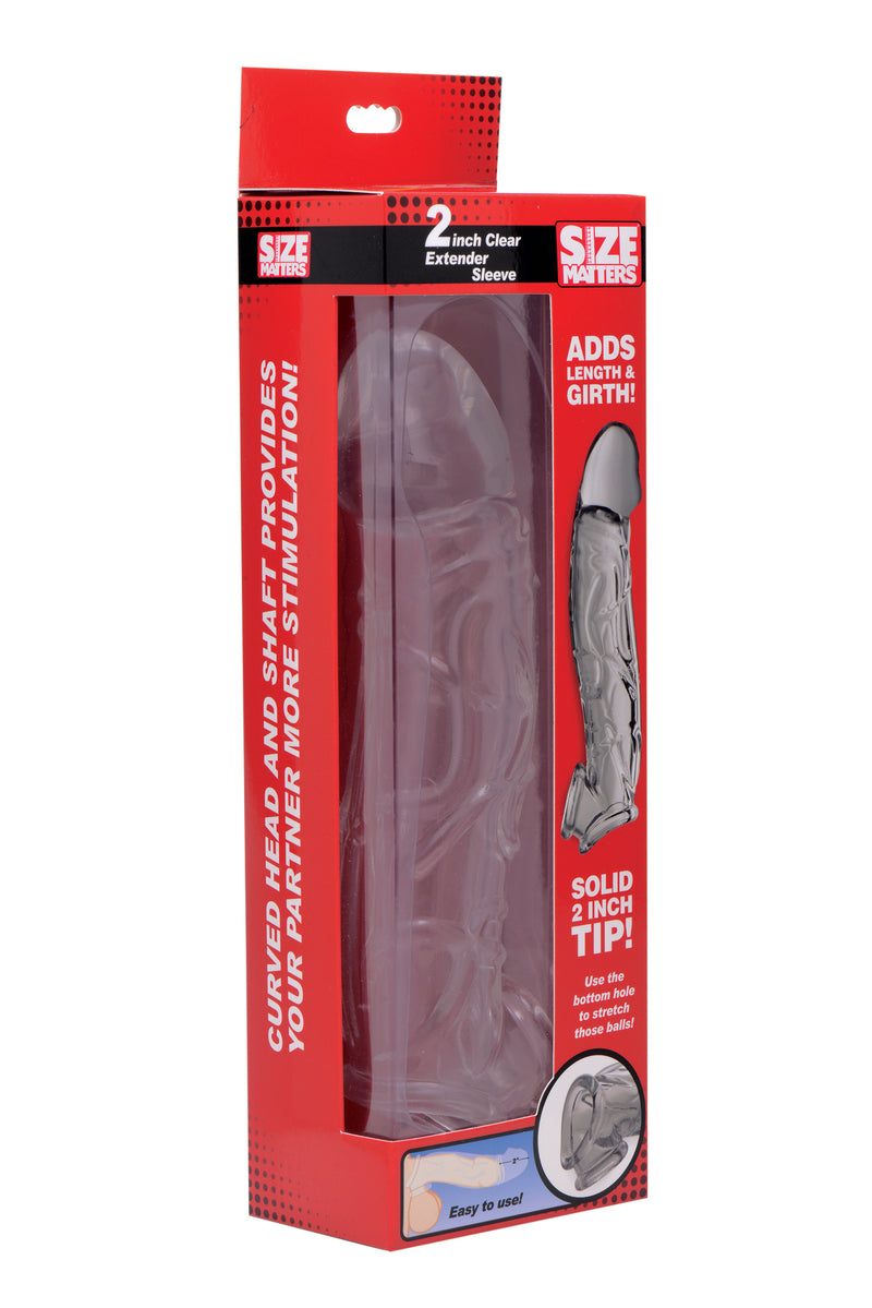 Size Matters 2"/5cm Extender Sleeve, Clear
