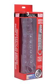 Size Matters 3"/8cm Penis Extender Sleeve, Clear