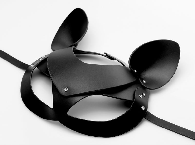 Tailz Cat Tail Anal Plug and Mask Set, Black