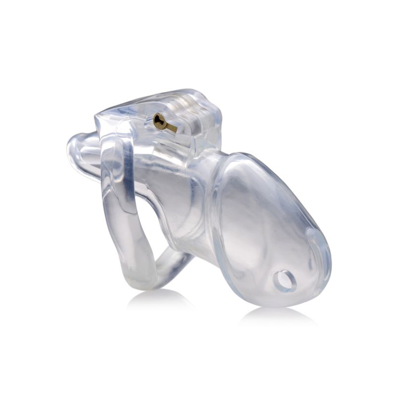 Master Series Clear Captor Chastity Cage, Medium