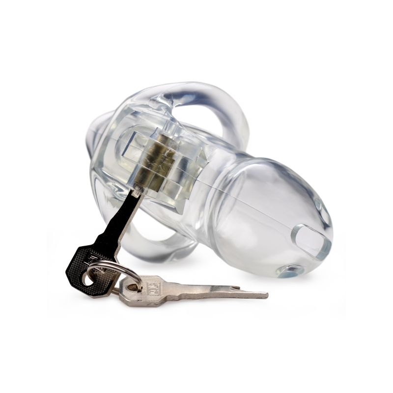 Master Series Clear Captor Chastity Cage, Small