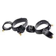 Strict Frog Tie Leather Restraint Set, Black