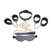 Master Series Golden Submission Bondage Set, Black