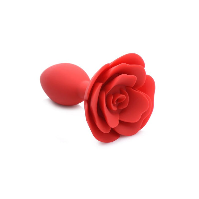 Booty Bloom Silicone Rose Plug Large Red - Master Series