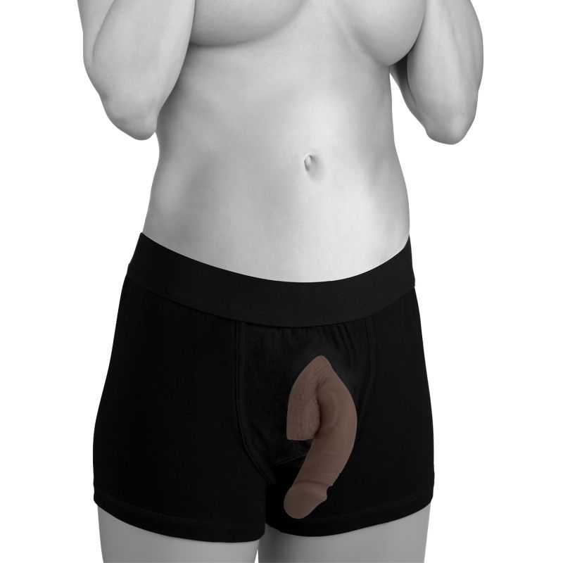 Strap U Large Bulge Soft Packer Dildo, 6.5"/17cm, Flesh