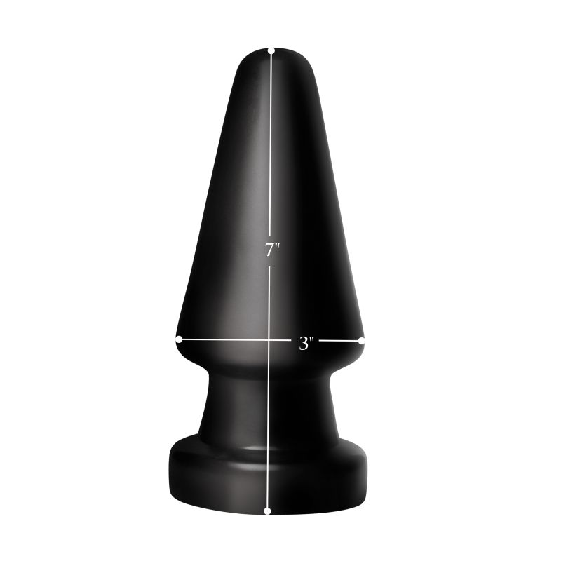 Master Series Ass Max Butt Plug, Large (18cm), Black