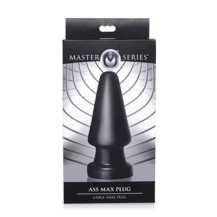 Master Series Ass Max Butt Plug, Large (18cm), Black