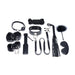 Strict Deluxe 10-Piece Bondage Set, Black