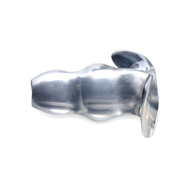 Master Series Clear View Hollow Anal Plug, Large (5.2"), Clear