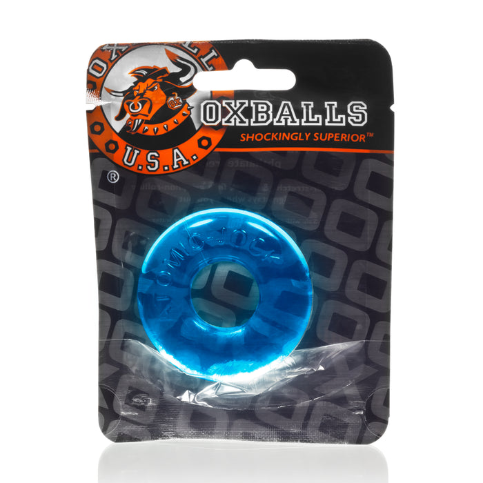 OxBalls Donut 2 Cockring, Large, Blue/Black/Clear