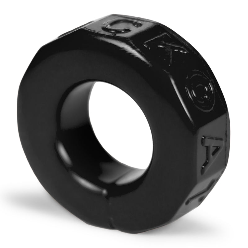 OxBalls Sprocket Cockring, Black/Clear/Blue