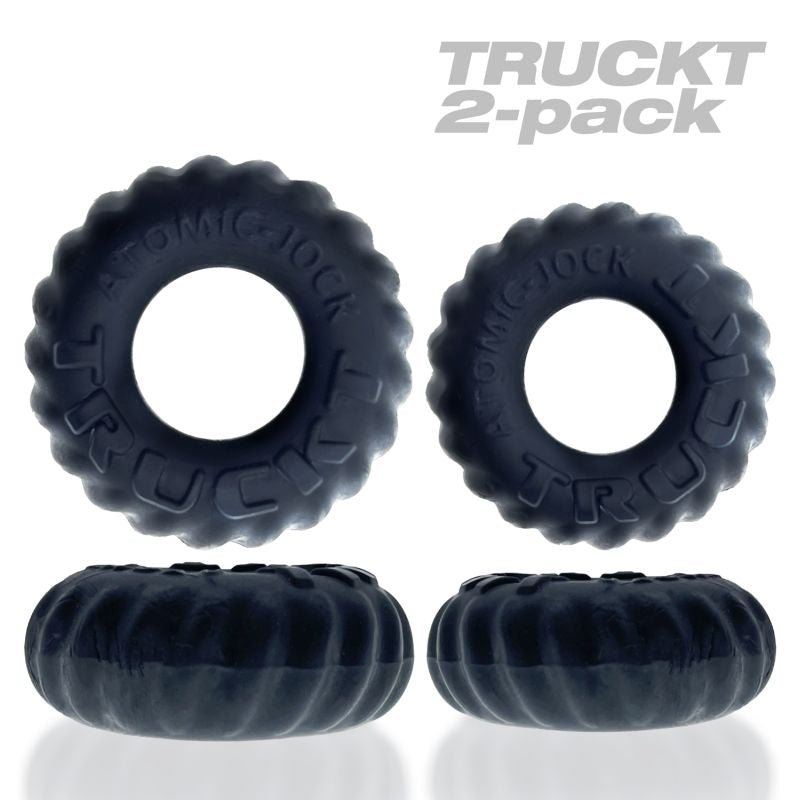 OxBalls Truckt Cockrings Night, 2-pack, Black