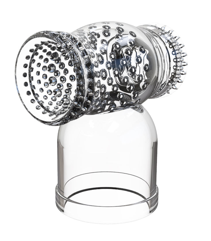 Shibari Hummer Wand Attachment, Clear