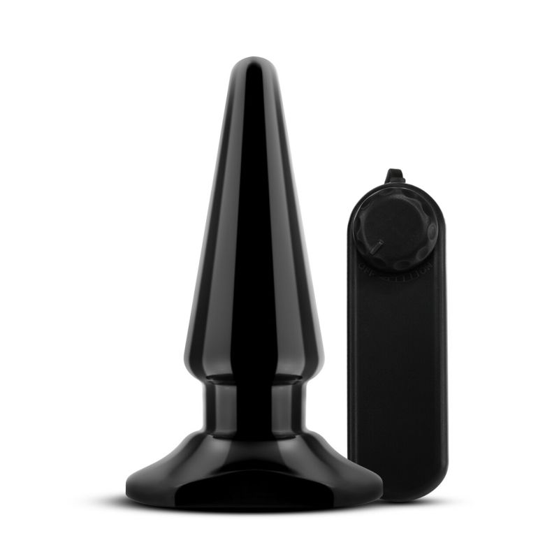 Blush Novelties Anal Adventures Vibrating Anal Pleaser + Remote, 4"/10cm