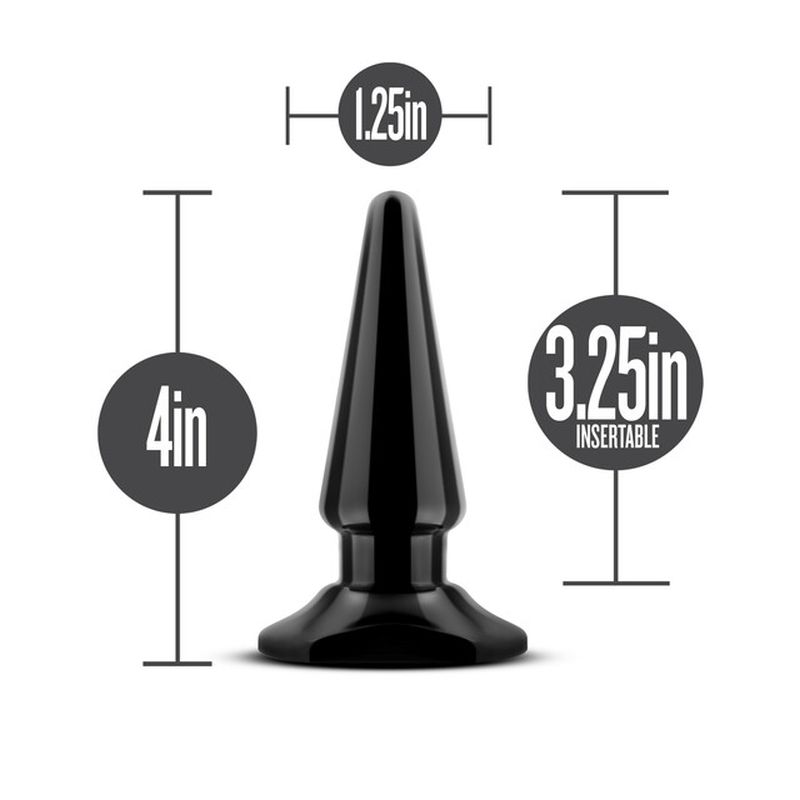 Blush Novelties Anal Adventures Vibrating Anal Pleaser + Remote, 4"/10cm
