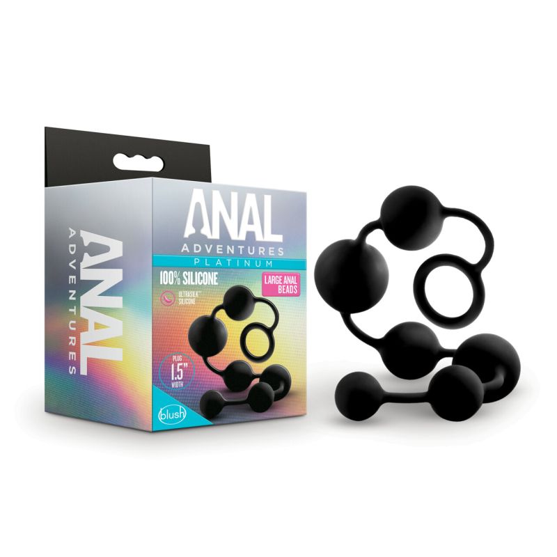 Blush Novelties Anal Adventures Platinum Silicone Large Anal Beads