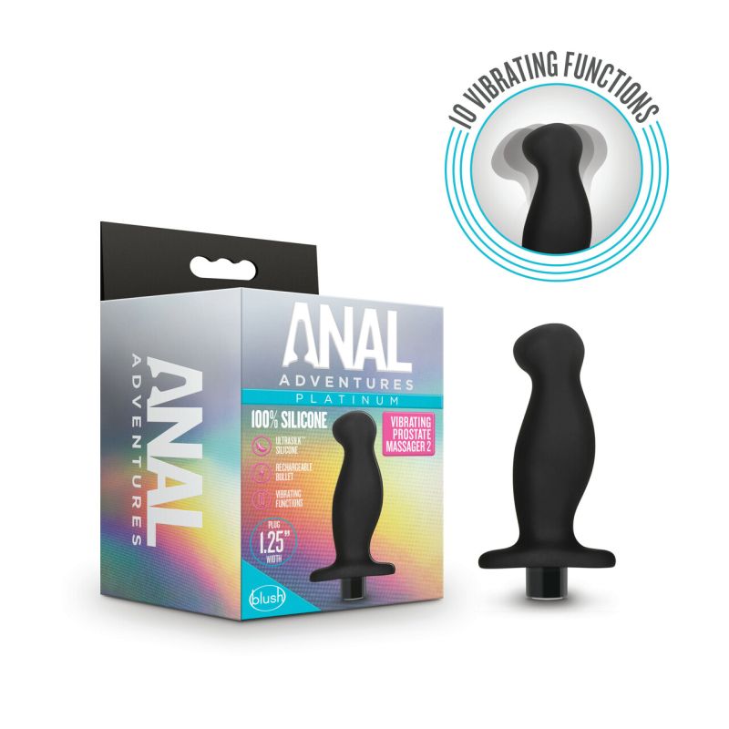 Blush Novelties Anal Adventures Platinum Silicone Prostate Massager 02