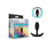 Anal Adventures Platinum Vibra Slim Anal Plug, 3"/7.6cm, Black