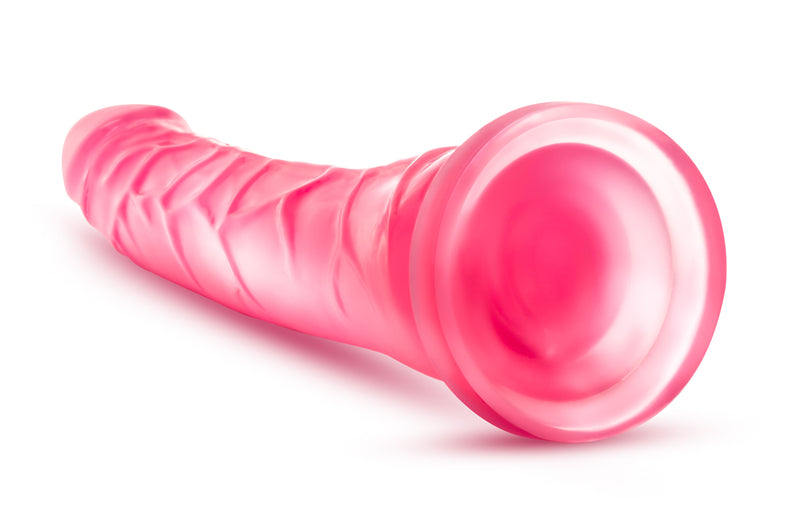 B Yours Sweet n Hard 6 Dildo, 8.5"/22cm, Pink/Clear/Purple/Blue