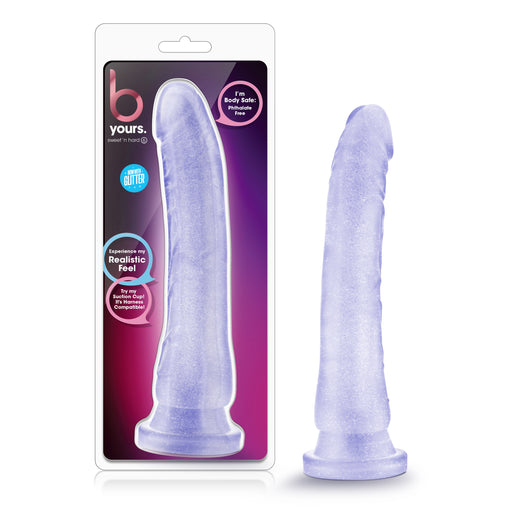 B Yours Sweet n Hard 6 Dildo, 8.5"/22cm, Clear