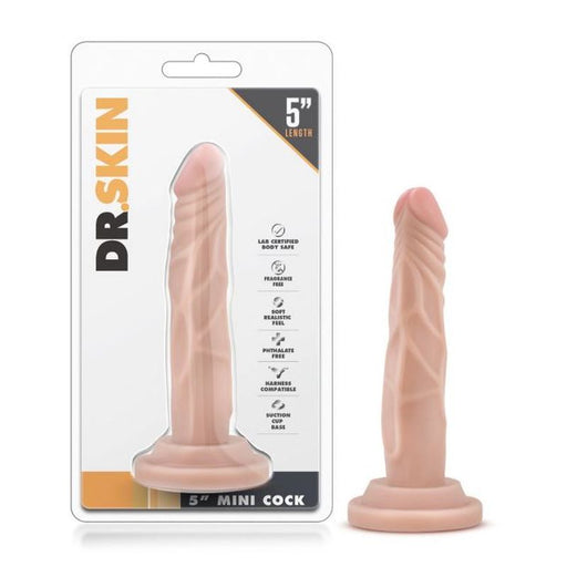Dr Skin Mini Cock, 5"/13cm, Beige