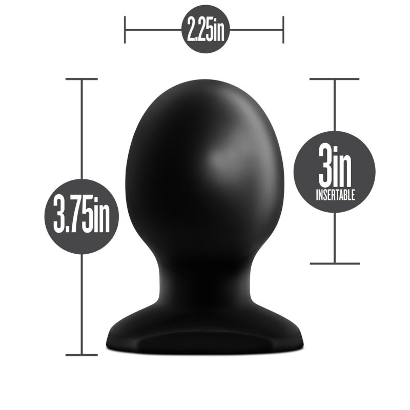 Blush Novelties Anal Adventures Orb Butt Plug, Black
