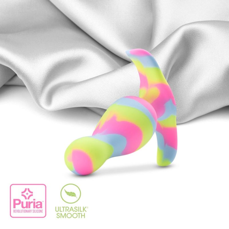 Avant Kaleido Lime Butt Plug, Rainbow