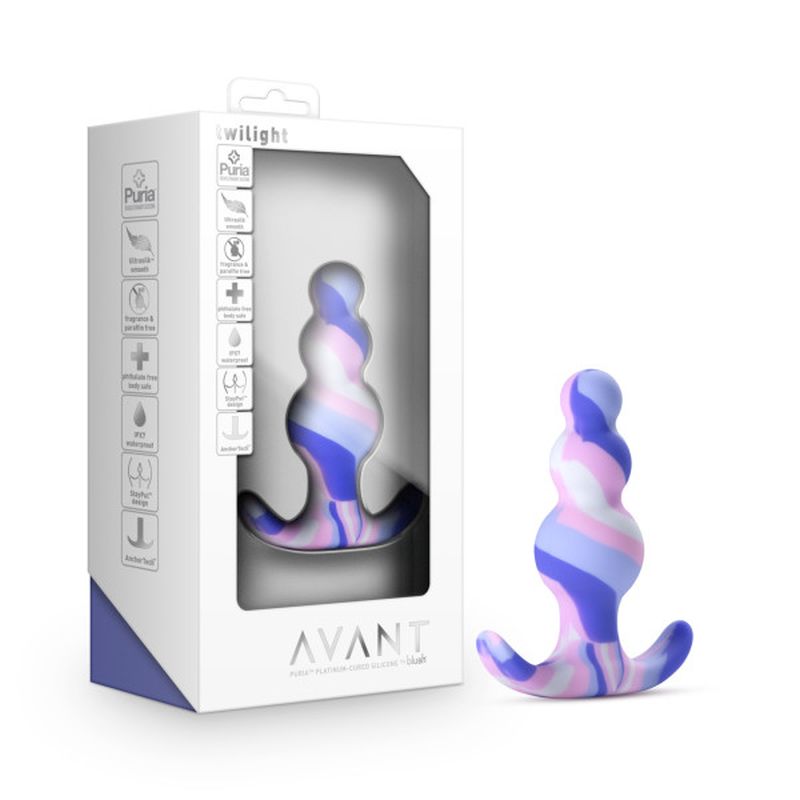 Avant 'Twilight' Butt Plug, 3"/8cm, Blue