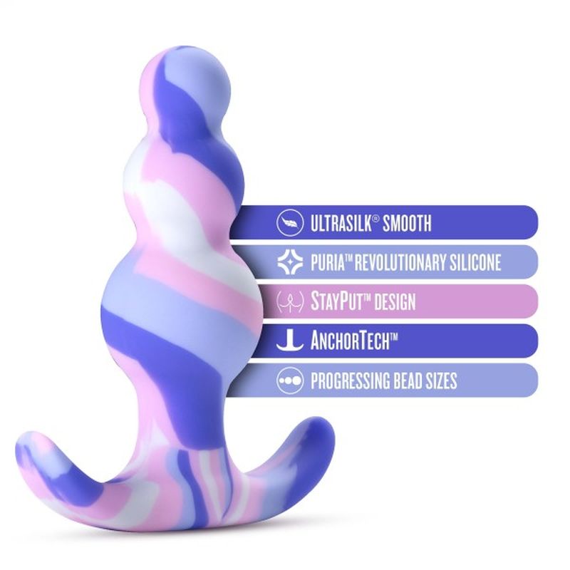 Avant 'Twilight' Butt Plug, 3"/8cm, Blue