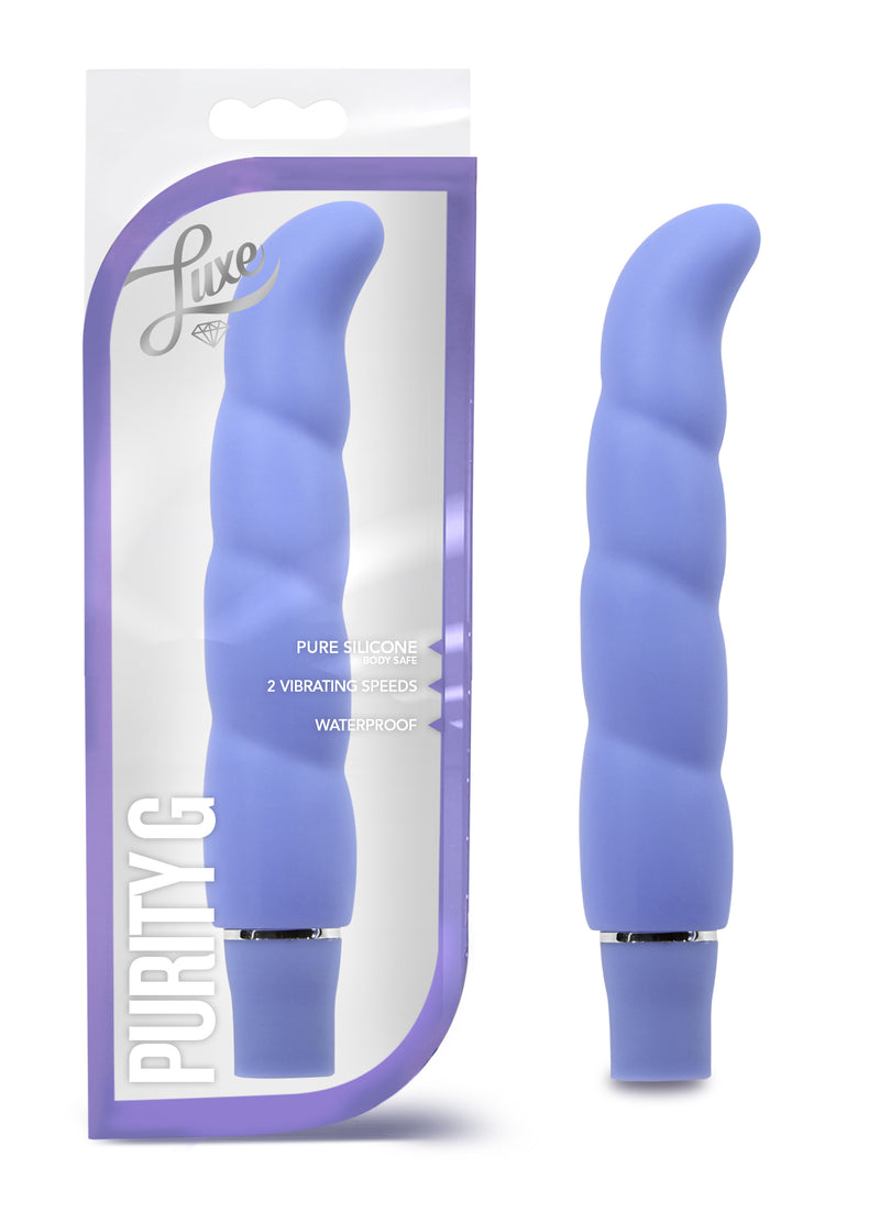 Luxe Purity G Vibrator, 6.25", Blue/Pink/Aqua