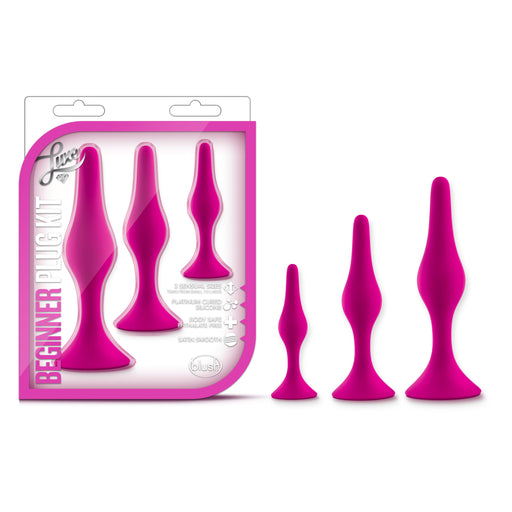 Luxe Beginner Butt Plug Kit, Pink