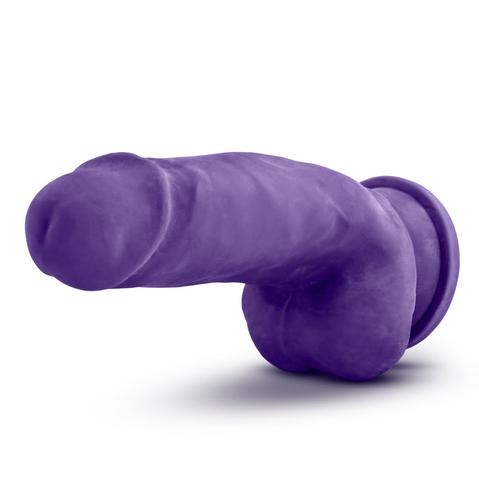 Au Naturel Bold Beefy 7in Dildo, Purple/Beige/Pink