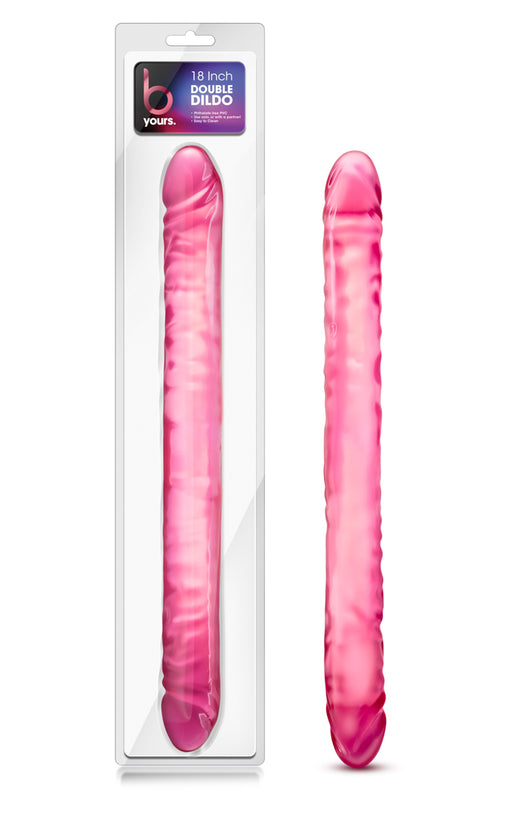 B Yours Double Dildo, 18" (46cm), Pink